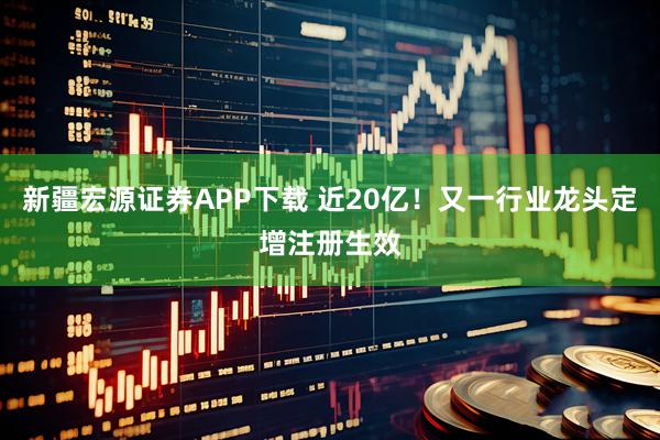 新疆宏源证券APP下载 近20亿!又一行业龙头定增注册生效